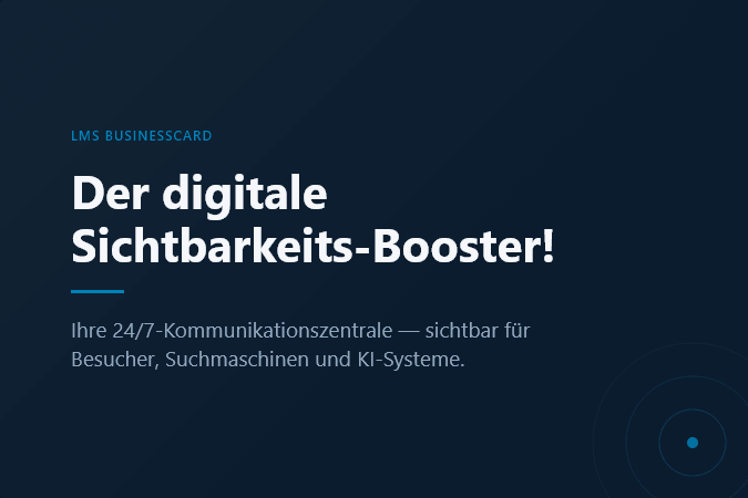 LMs BusinessCard Pro (Online-Visitenkarte): Der digitale Sichtbarkeits-Booster!