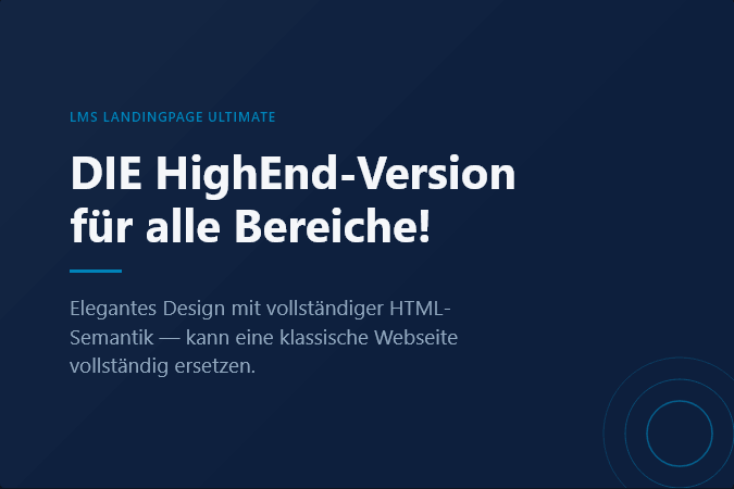 LMs Landingpage Ultimate: DIE HighEnd-Version für alle Bereiche!
